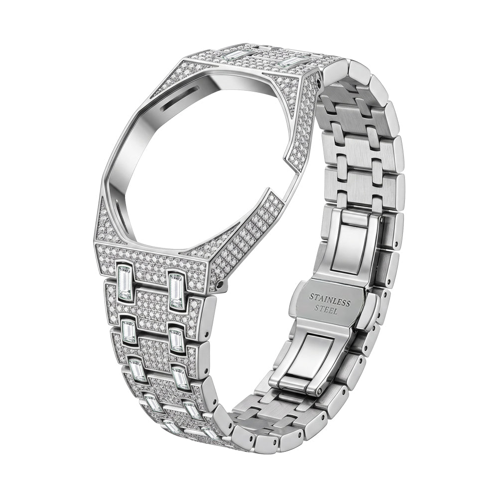 GALE Strap Exclusive Bioceramic Case & Bioceramic Strap Full Diamond