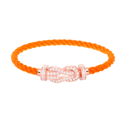 [GALE]CHANCE LARGE 8 FIGURE BUCKLE FULL DIAMOND BRACELET ROSE GOLD