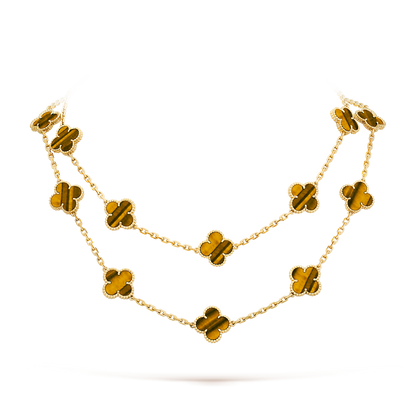 [GALE]CLOVER 20 MOTIVE TIGER EYE ROSÉGOLD