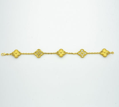 [GALE] CLOVER 5 MOTIF LASER BRACELET COLLECTION
