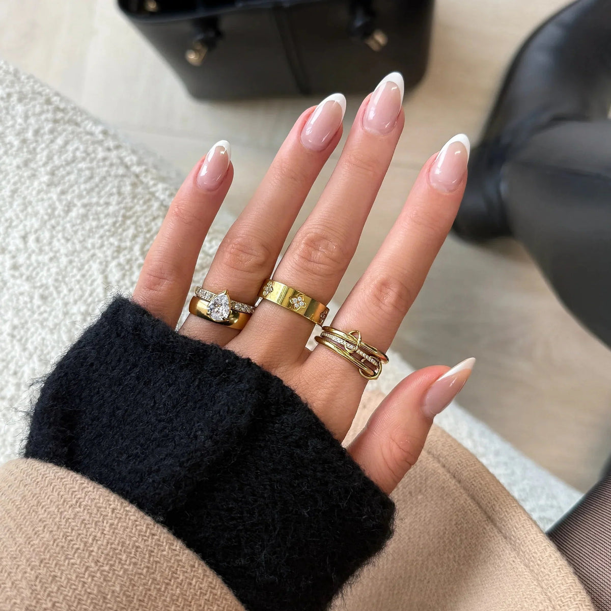[GALE]Dara Diamond Ring Stack
