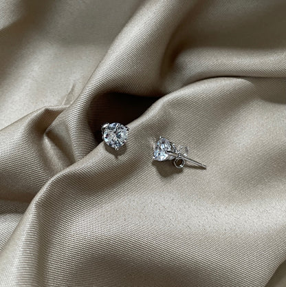 [GALE]Dainty Round Shape Earrings