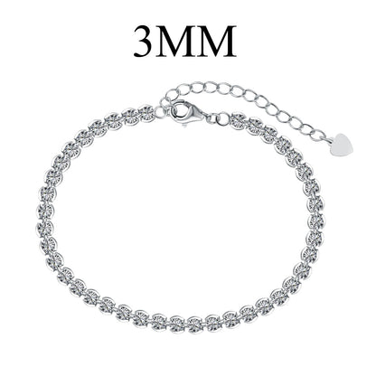 [GALE]Ornate  Sparkling Round Cut Daily Bracelet