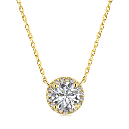 [GALE]Luxurious Round Cut Necklace