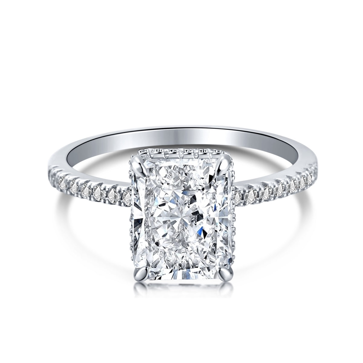 [GALE]4.0 Carat Luxurious Engagement Ring