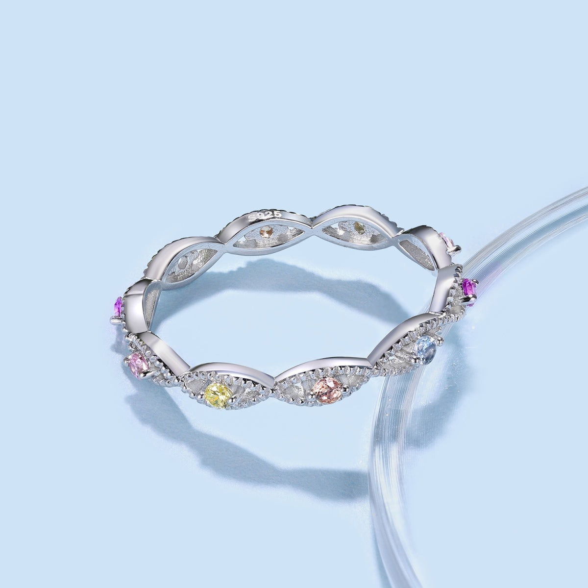 [GALE]Elegant Energetic Round Cut Daily Ring