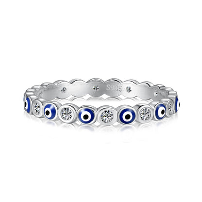 [GALE]Sparkling Vibrant Round Shape Daily Ring