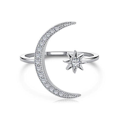 [GALE]Eternity Moon & Star Ring