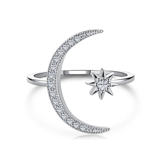 [GALE]Eternity Moon & Star Ring