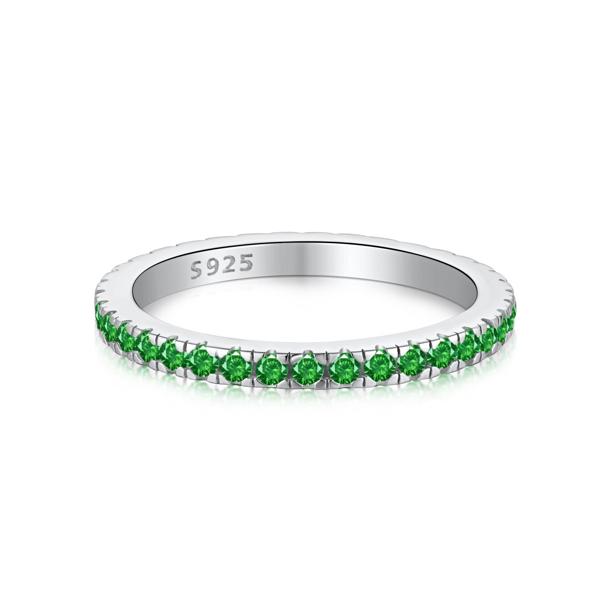 [GALE]Delicate Sparkling Round Cut Daily Ring