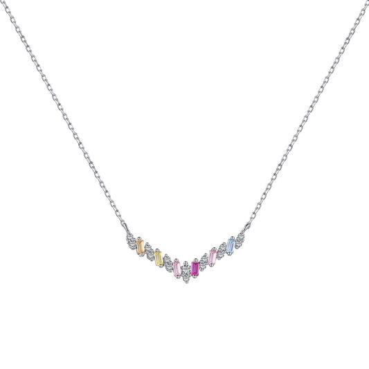 [GALE]Dazzling Rainbow Necklace
