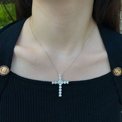 [GALE]Radiant Cross Shape Necklace