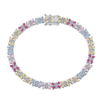[GALE]Radiant Colorful Emerald Cut Party Bracelet