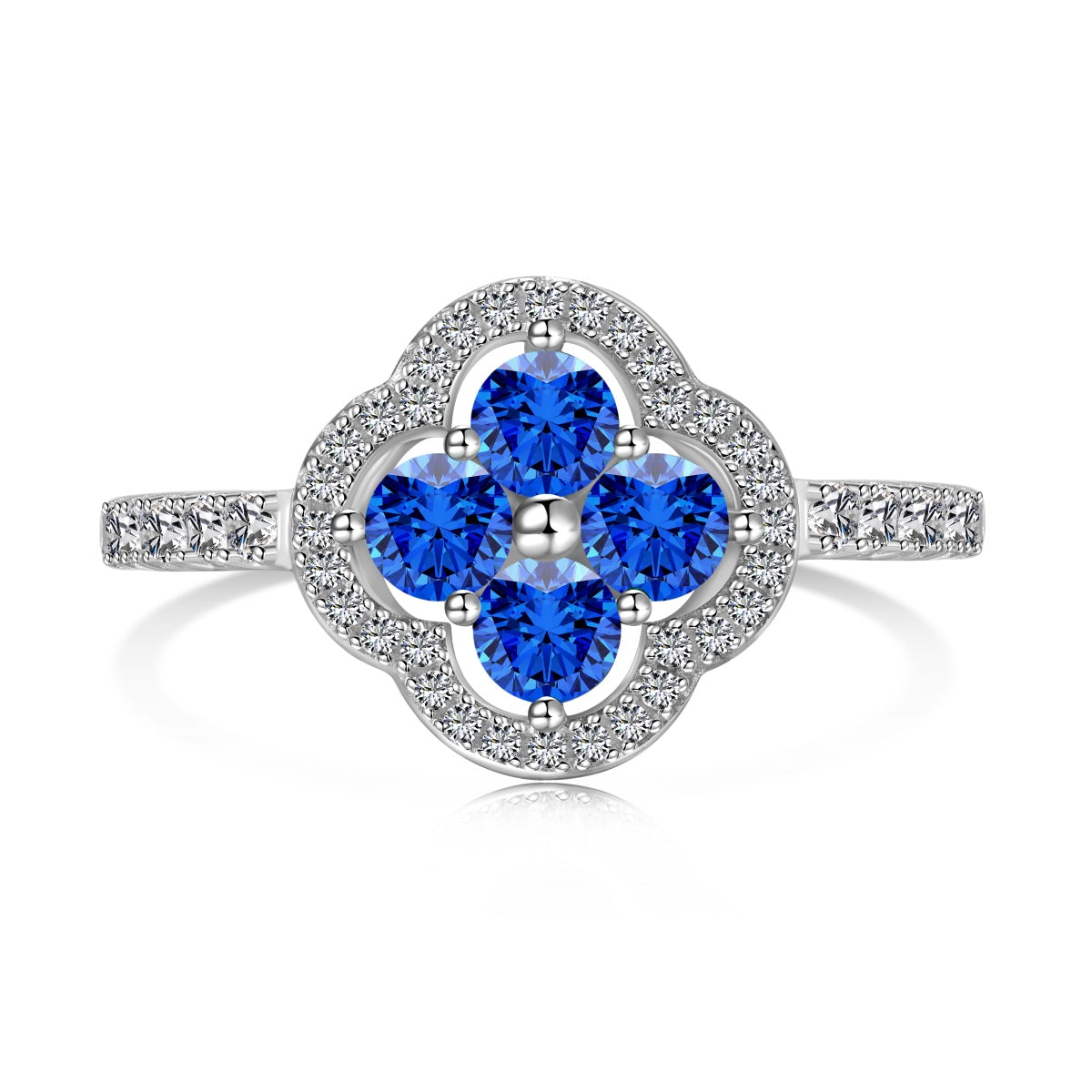 [GALE]Four Leaf Clover Flower Design Ring