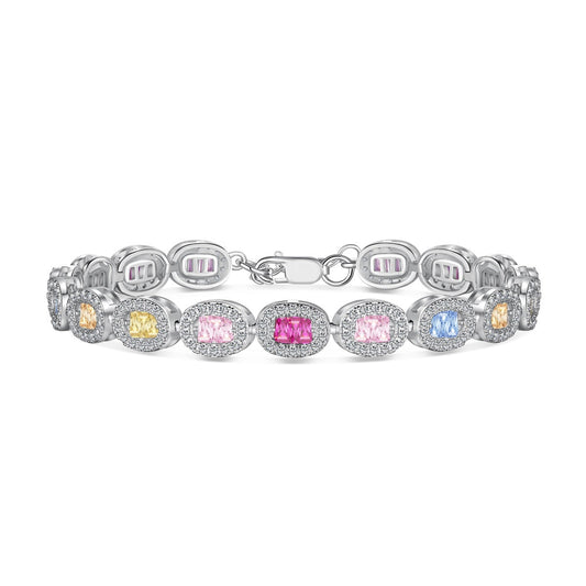 [GALE]Exquisite Ornate Emerald Cut Daily Bracelet