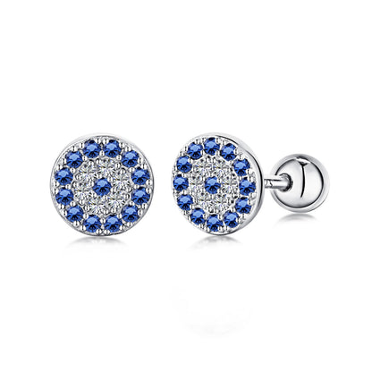 [GALE]Devil's Eye Ear Bone Nail Earrings