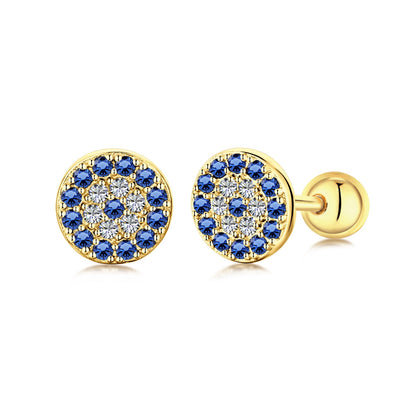 [GALE]Devil's Eye Ear Bone Nail Earrings
