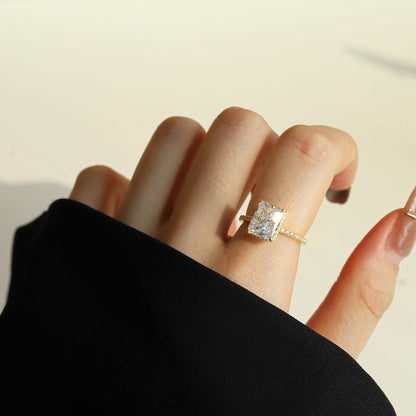 [GALE]4.0 Carat Luxurious Engagement Ring