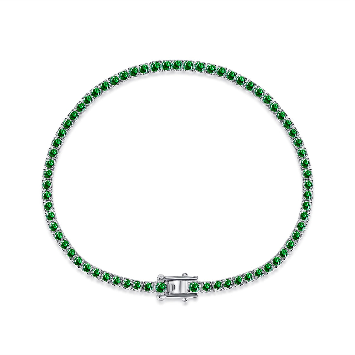 [GALE]Dazzling Colorful Round Cut Daily Bracelet