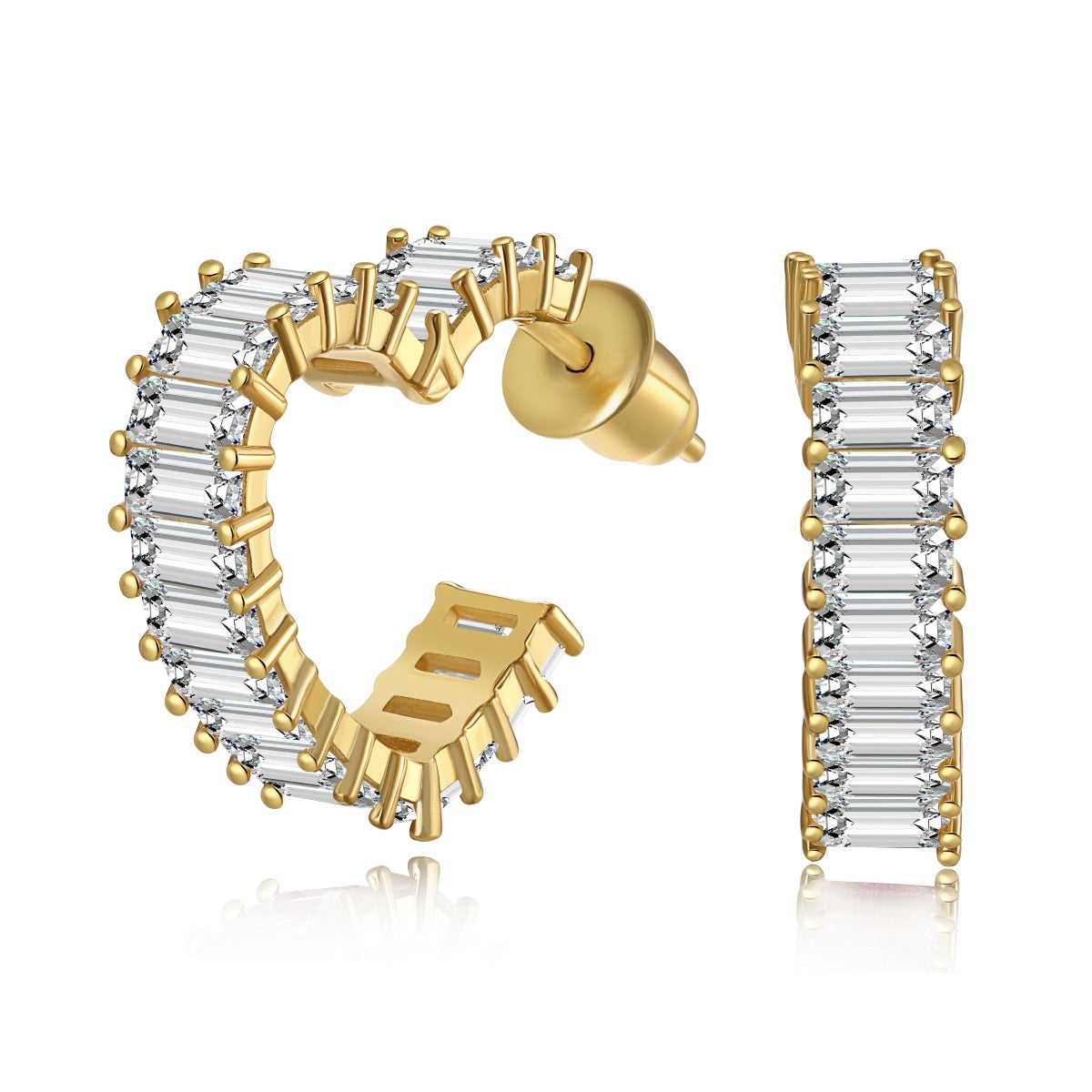 [GALE]Radiant Heart Cutout Earrings