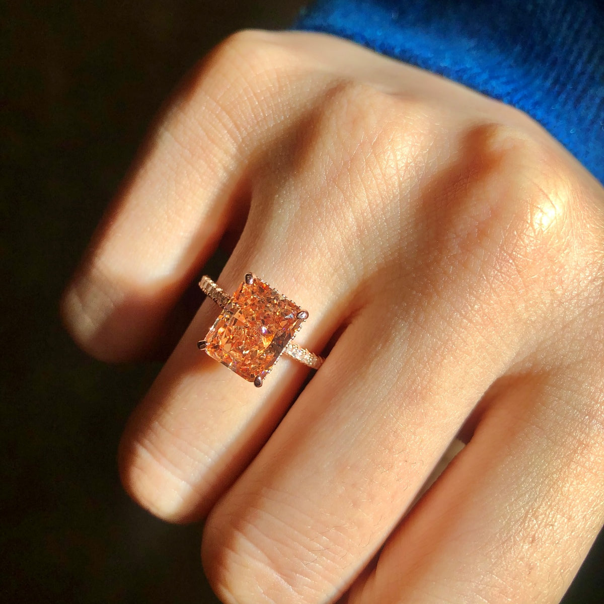 [GALE]4.0 Carat Luxurious Engagement Ring