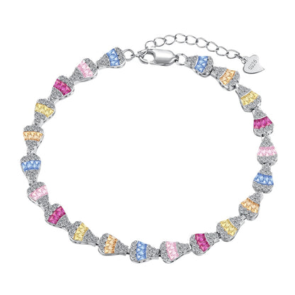 [GALE]Radiant Water Drop Shape Daily Bracelet