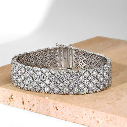 [GALE]Ornate Elegant Round Cut Party Bracelet
