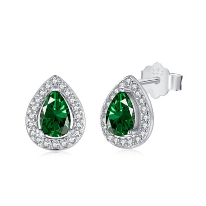 [GALE]Luxurious Water Drop Shape Earrings