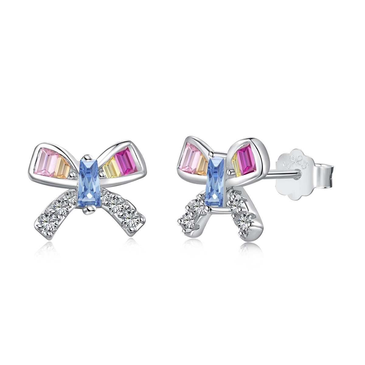 [GALE]Ornate Butterfly Shape Daily Earrings