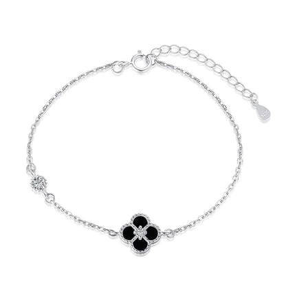 [GALE]Delicate Four Leaf Clover Bracelet