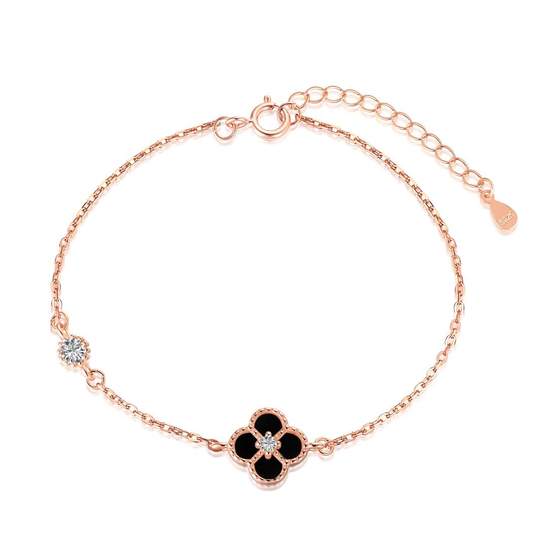 [GALE]Delicate Four Leaf Clover Bracelet