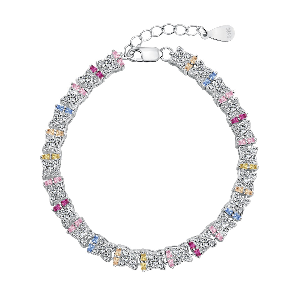 [GALE]Unique Colorful Flower Shape Daily Bracelet