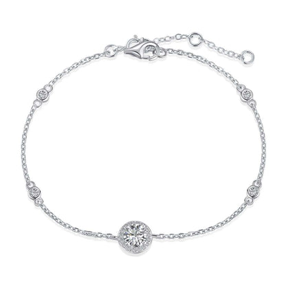 [GALE]Dazzling Round Cut Shape Bracelet