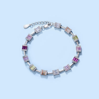 [GALE]Dainty Charming Emerald Cut Daily Bracelet