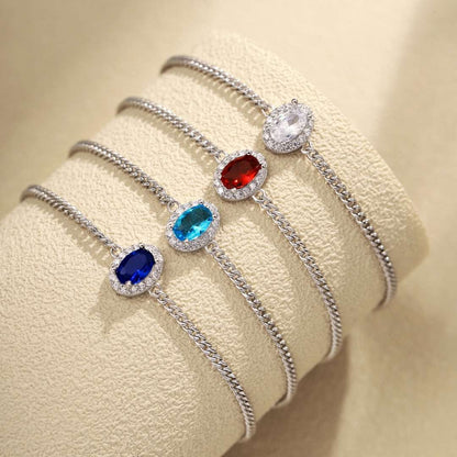 [GALE]Exquisite Oval Shape Bracelet