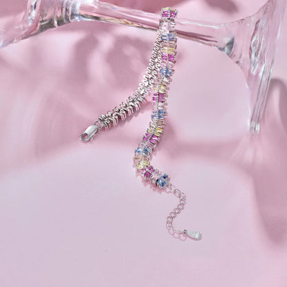 [GALE]Sparkling Exquisite Multi Cut Party Bracelet