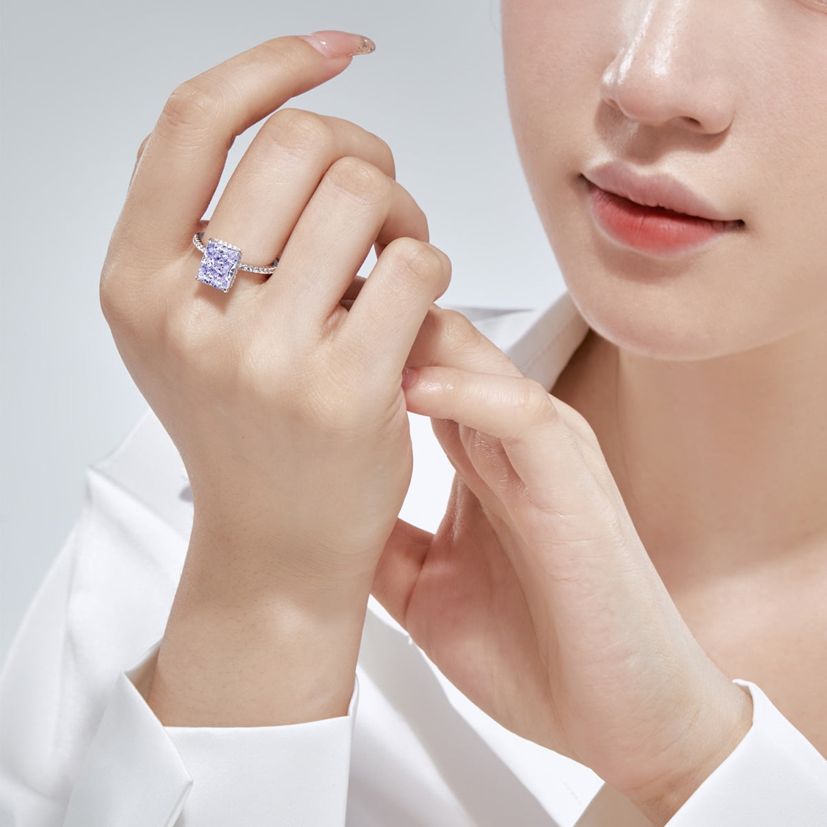 [GALE]4.0 Carat Luxurious Engagement Ring