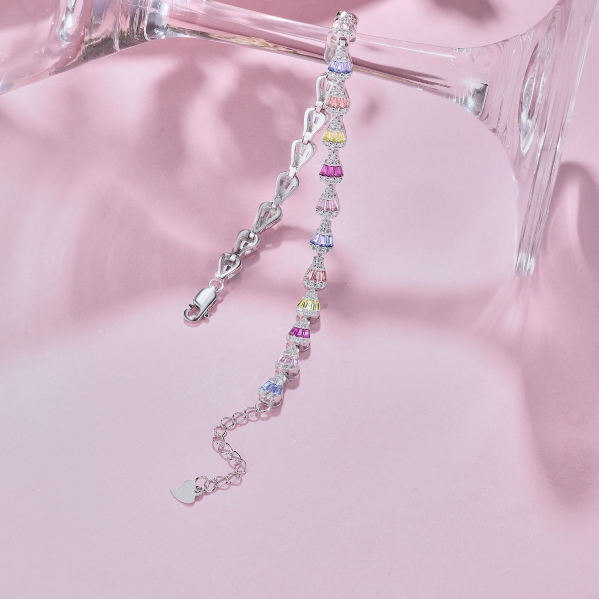 [GALE]Radiant Water Drop Shape Daily Bracelet