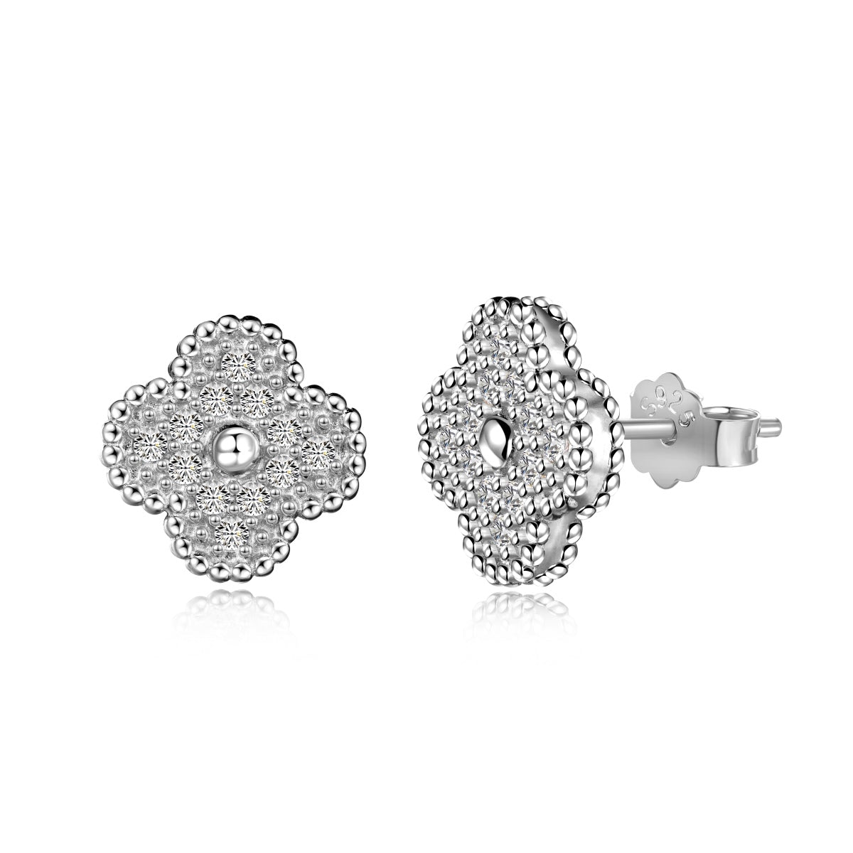 [GALE]Four Leaf Clover Fashion Earrings