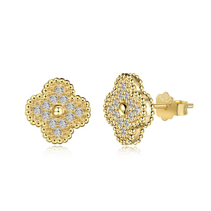 [GALE]Four Leaf Clover Fashion Earrings