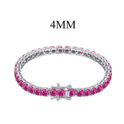 [GALE]Radiant Colorful Round Cut Party Bracelet