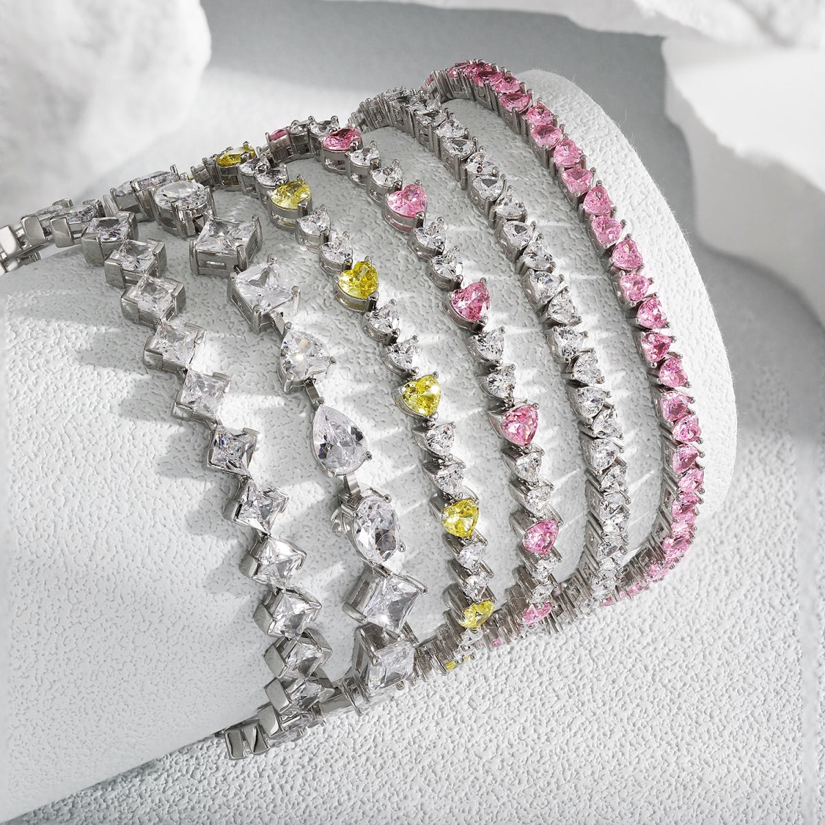 [GALE]Unique Exquisite Multi Cut Daily Bracelet