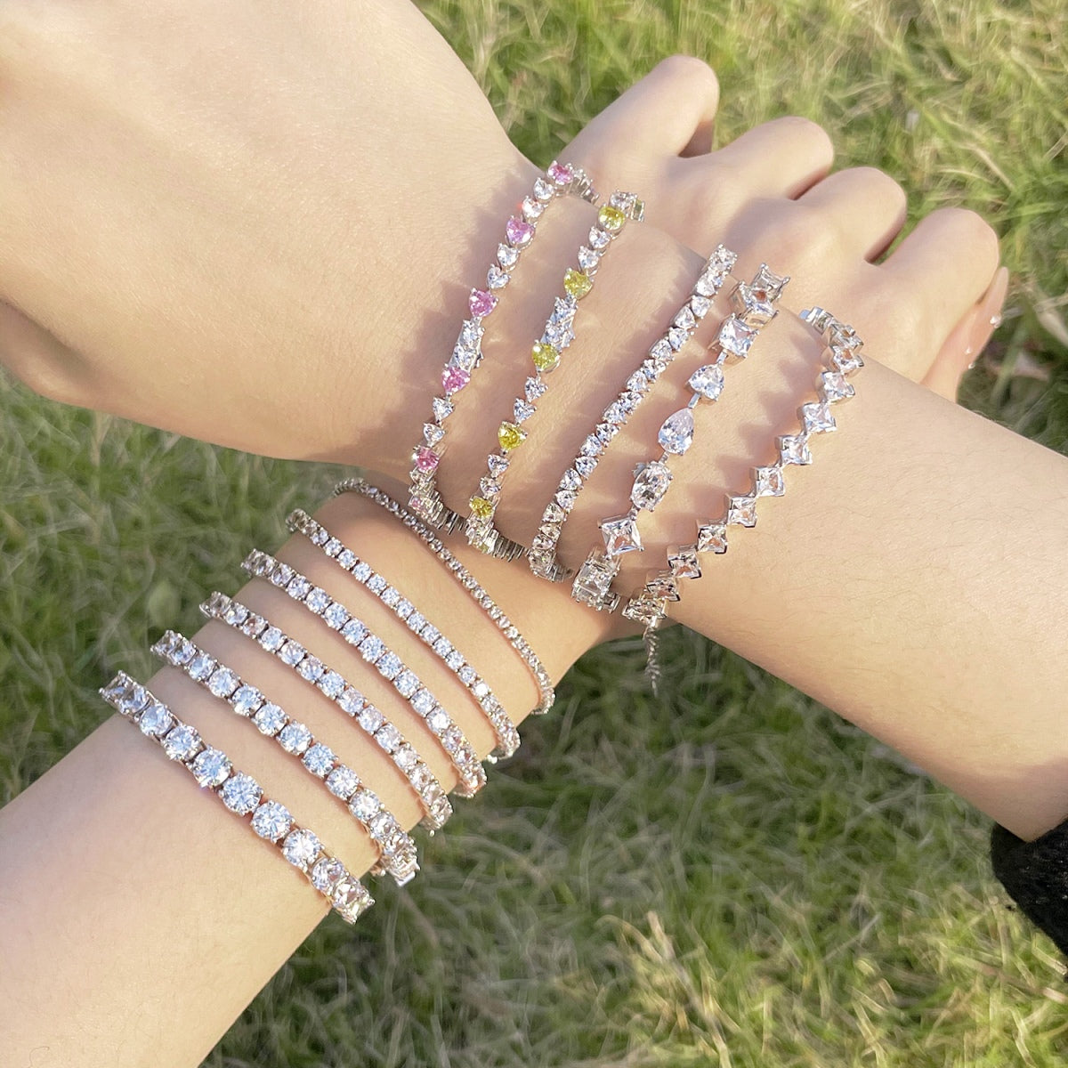 [GALE]Unique Exquisite Multi Cut Daily Bracelet