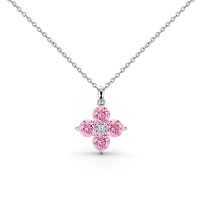 [GALE]Four-Leaf Clover And Eight-Pointed Star Necklace