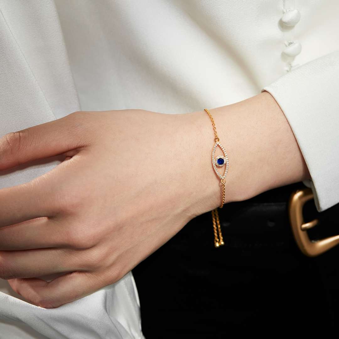 [GALE]Devil's Eye Hollow Design Bracelet