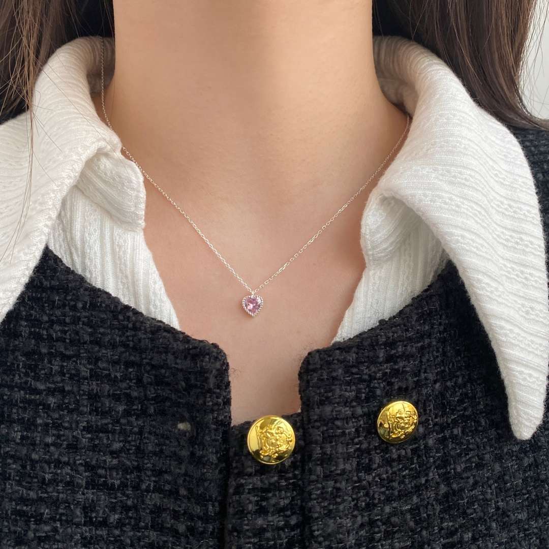 [GALE]Ornate Heart Shape Necklace