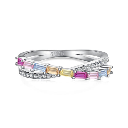 [GALE]Energetic Elegant Radiant Cut Party Ring