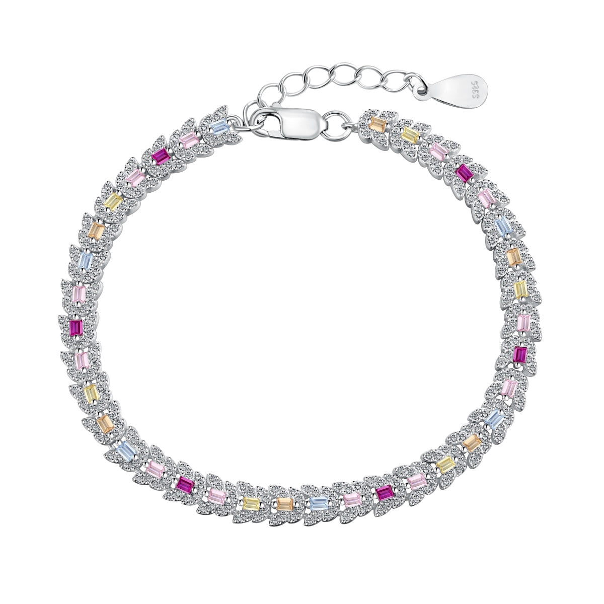 [GALE]Delicate Colorful Multi Cut Daily Bracelet