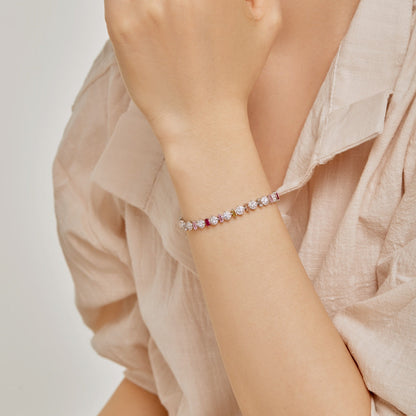 [GALE]Radiant Colorful Round Shape Daily Bracelet