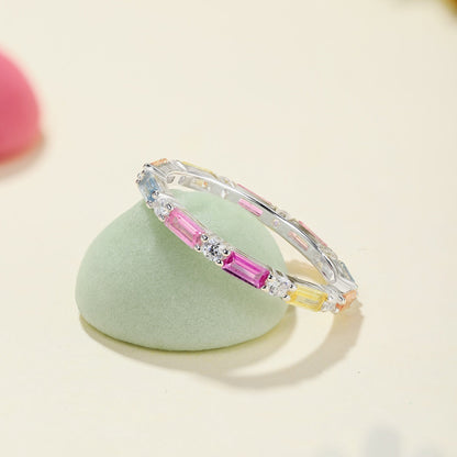 [GALE]Lively In Shades Elegant Radiant Cut Daily Ring